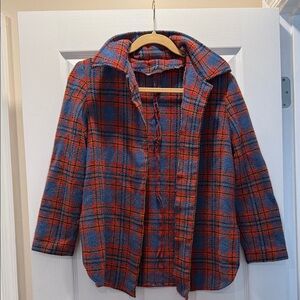 Plaid Blue and Red Jacket